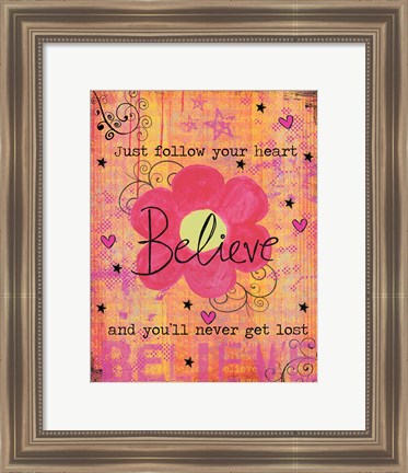 Framed Believe Print