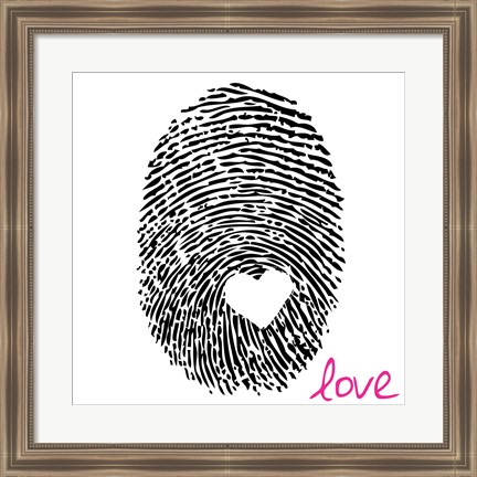 Framed Love Thumbprint Print