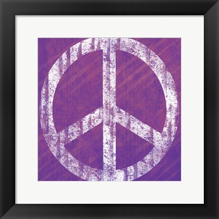 Framed Purple Peace Print