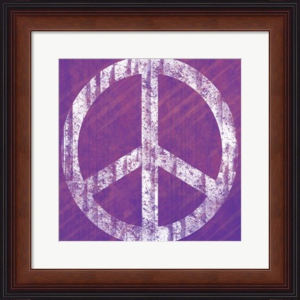 Framed Purple Peace Print