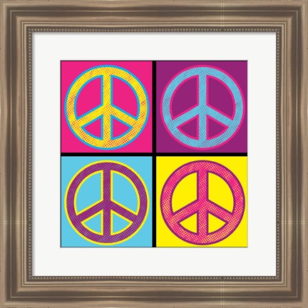 Framed Peace - Colorful Print