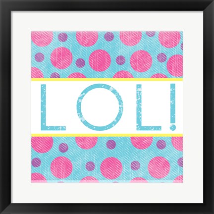 Framed LOL Dots Print