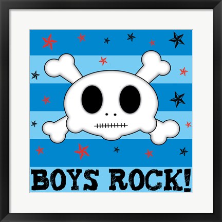 Framed Boys Rock Print