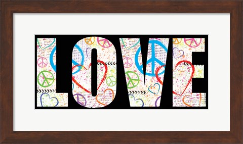 Framed Love Graffiti - Color Print