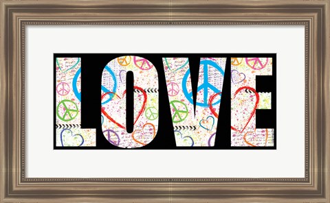 Framed Love Graffiti - Color Print