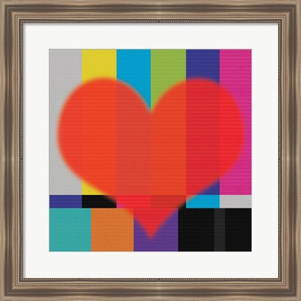 Framed Red Heart Print
