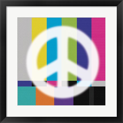 Framed White Peace Print