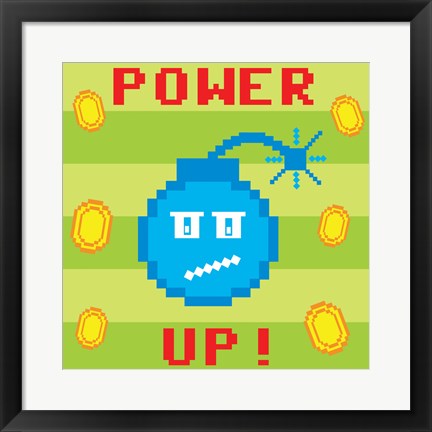 Framed Power Up 2 Print