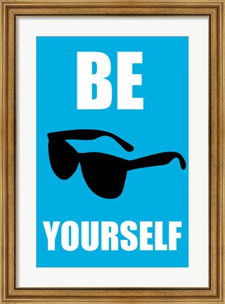 Framed Be Yourself - Blue Print