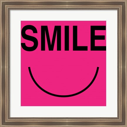 Framed Smile - Pink Print