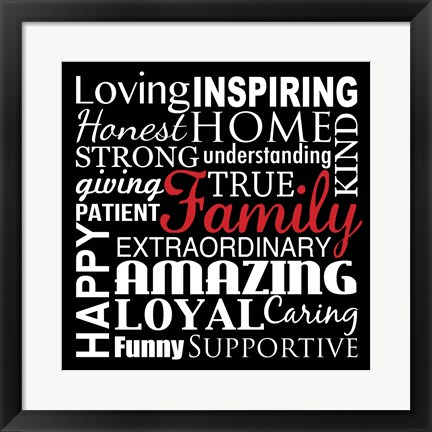 Framed Loving Inspiring 2 Print