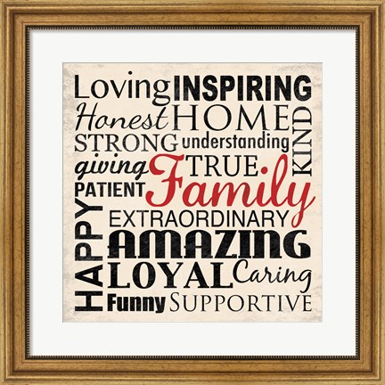 Framed Loving Inspiring 3 Print