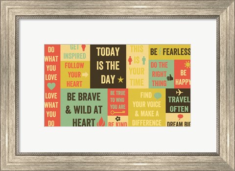 Framed Today Is the Day 16 Print