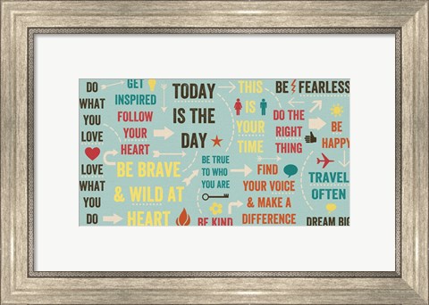 Framed Today Is the Day 17 Print