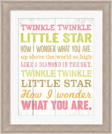 Framed Twinkle Twinkle 1 Print