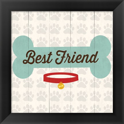 Framed Best Friend - Bone Print