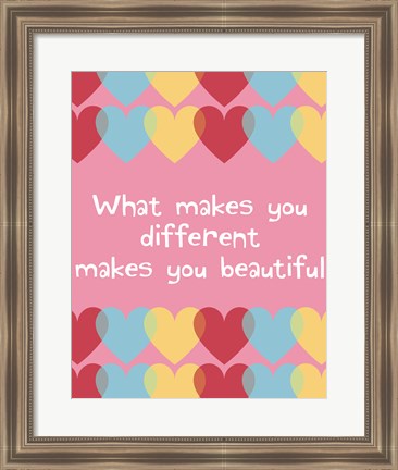 Framed What Makes You Different 2 Print