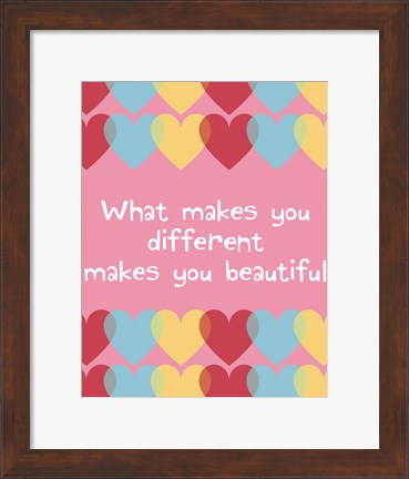 Framed What Makes You Different 2 Print