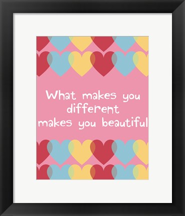 Framed What Makes You Different 2 Print