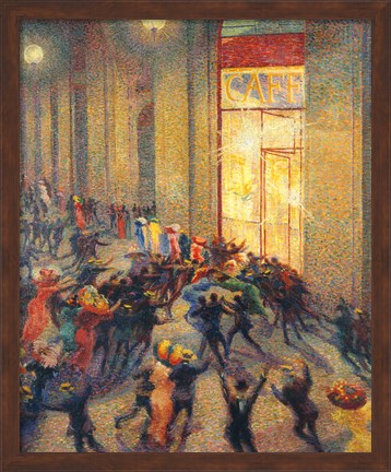 Framed Riot in the Gallery, 1910 Print