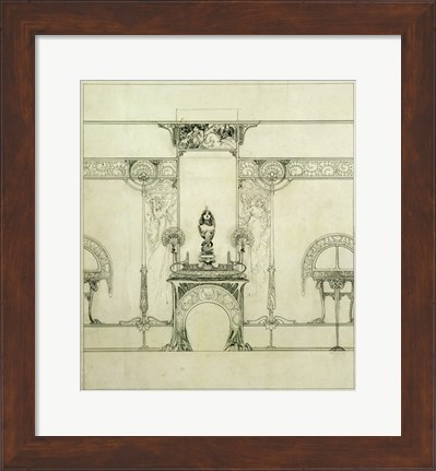 Framed Design for the Boutique of Jeweller Fouquet, 6, Rue Royale Print