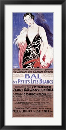 Framed Le Bal des Petits Lits Blancs 1922 Print