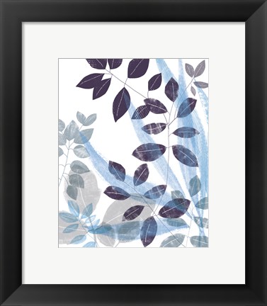 Framed Leaf Impression I Print