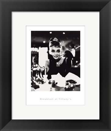 Framed Breakfast At Tiffany&#39;s I Print