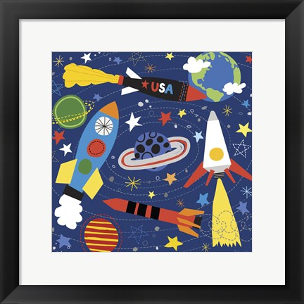 Framed Space Explorer II Print