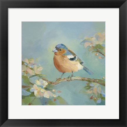 Framed Woodland Birds II Print