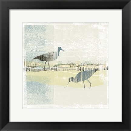 Framed Coastal Birds I Print