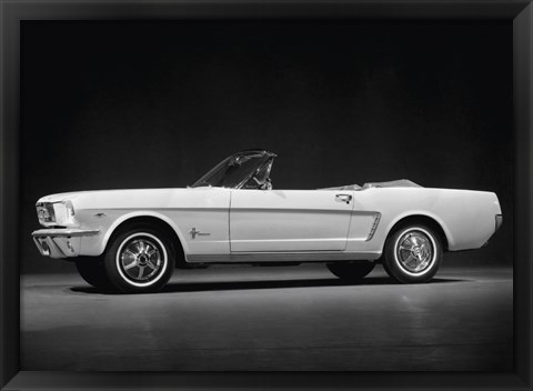 Framed Ford Mustang Convertible, 1964 Print