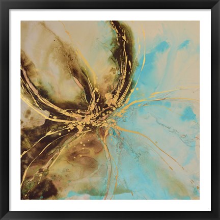 Framed Autumn Lotus I Print