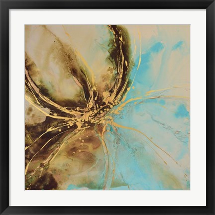 Framed Autumn Lotus I Print