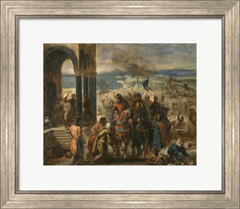 Framed Constantinople Taken by the Crusaders, 1204 Print