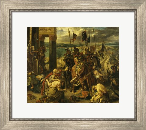 Framed Taking of Constantinople by the Crusaders, April 12th, 1204 Print