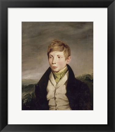 Framed Portrait of Richard-Auguste de la Hautiere Print