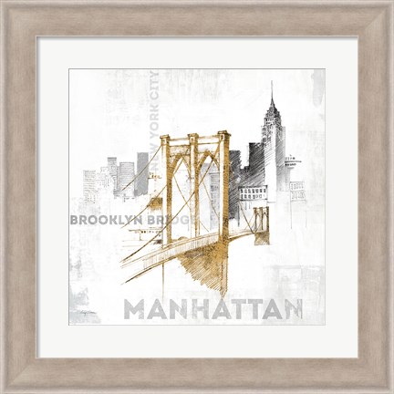 Framed Brooklyn Bridge Print