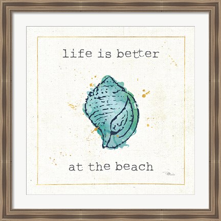 Framed Sea Treasures I Print