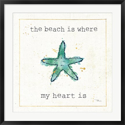 Framed Sea Treasures III Print