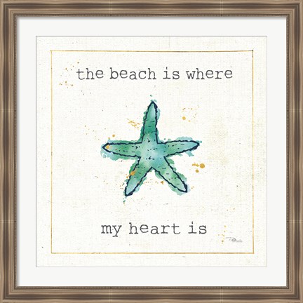 Framed Sea Treasures III Print