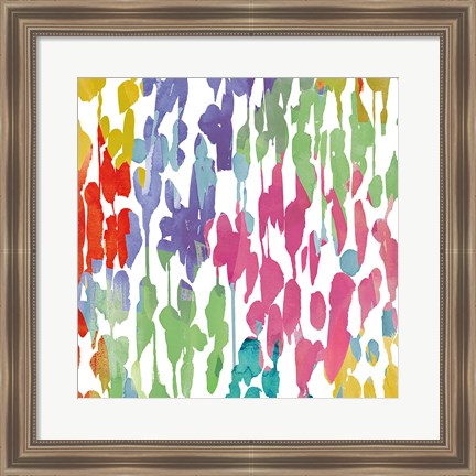 Framed Splashes of Color II Print