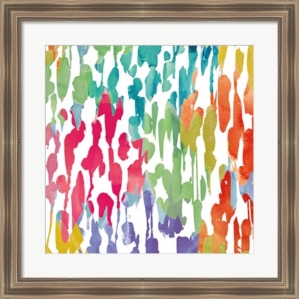 Framed Splashes of Color III Print