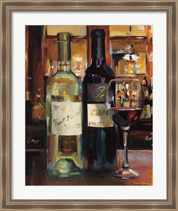 Framed Reflection of Wine II Print