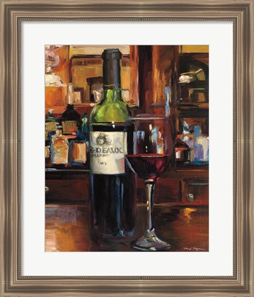 Framed Reflection of Wine III Print