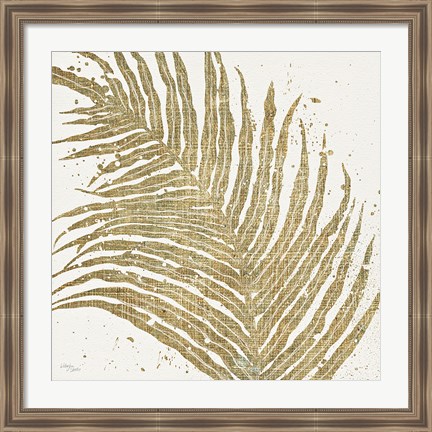 Framed Gold Leaves I Print