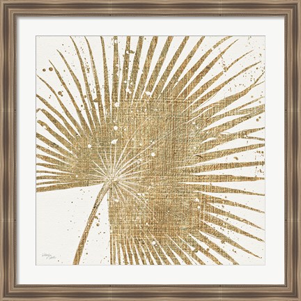 Framed Gold Leaves II Print