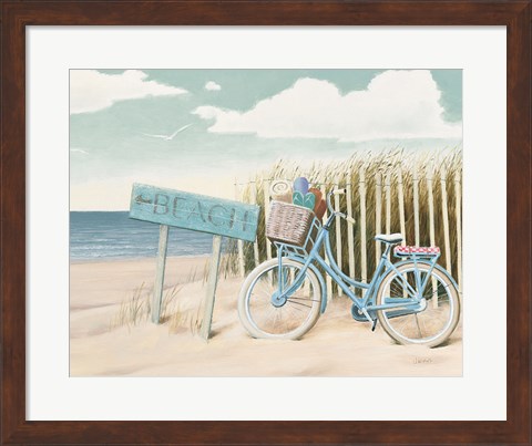 Framed Beach Cruiser II Crop Print