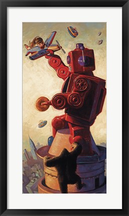 Framed Robo Kong Print