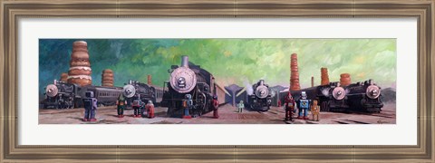 Framed Trainyard Print